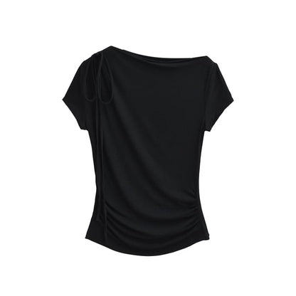 Off-Shoulder Ruched Tee