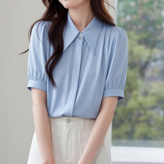 Button-Up Short Sleeve Classic Shirt
