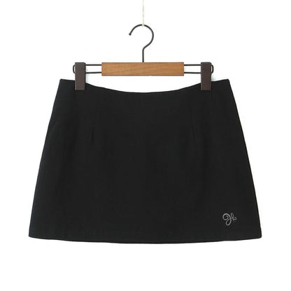 Plus Size Mid Rise Mini Pencil Skirt