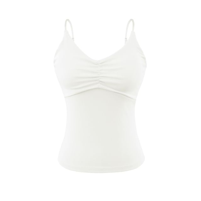 Ruched Spaghetti Strap Camisole