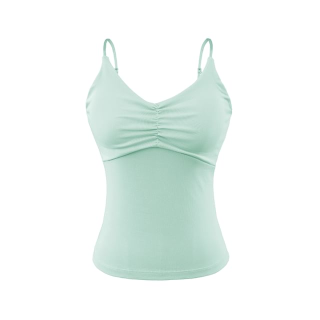 Ruched Spaghetti Strap Camisole