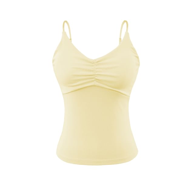 Ruched Spaghetti Strap Camisole