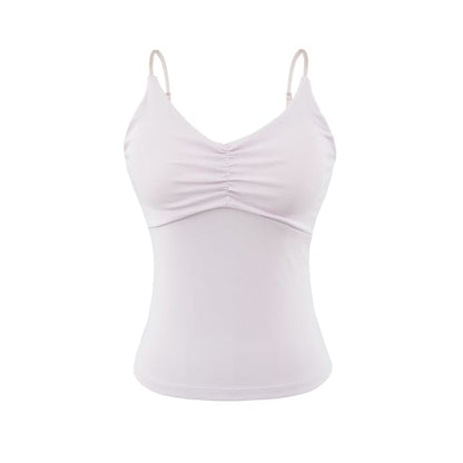Ruched Spaghetti Strap Camisole