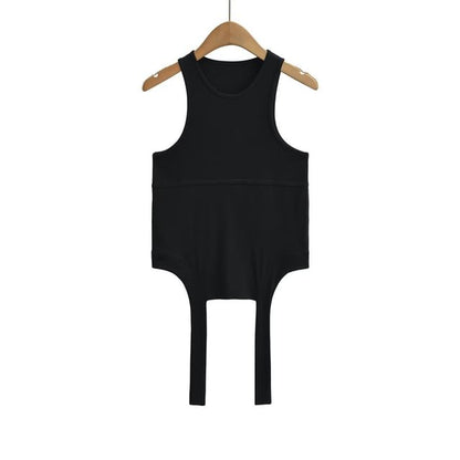 Crew Neck Slim Fit Crop Tank Top