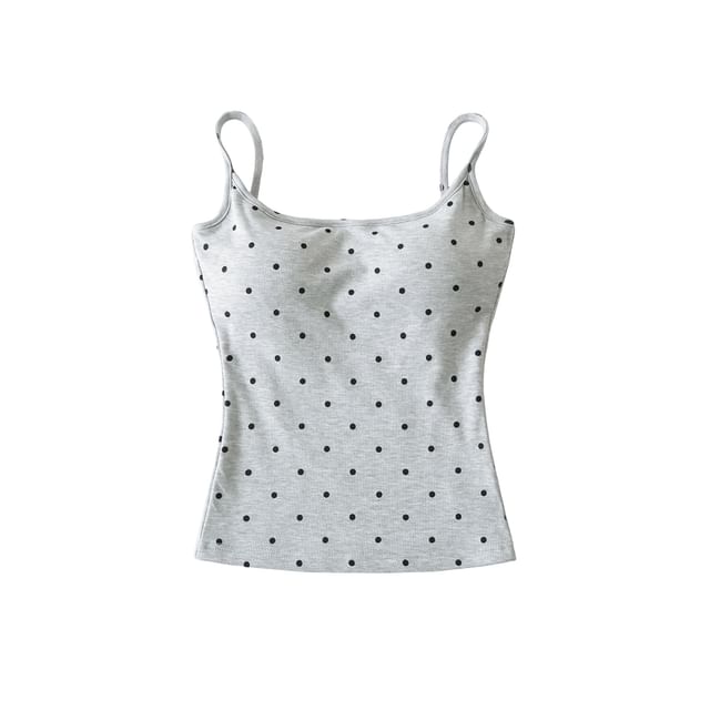 Polka Dot Scoop Neck Camisole