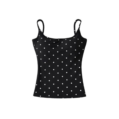 Polka Dot Scoop Neck Camisole