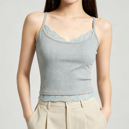 Lace Trim Spaghetti Strap Camisole