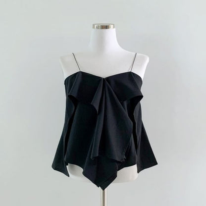 Asymmetric Ruffled Camisole Top