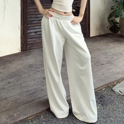 Cap-Sleeve Lace Crop Top & Elastic Waist Sweatpants