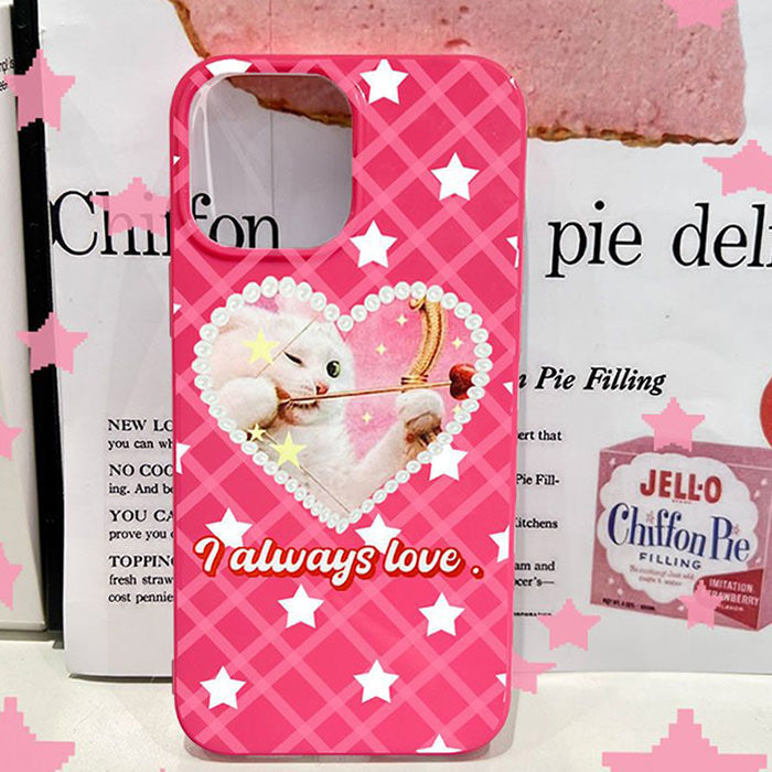 Coque iPhone Y2K Star Heart Cat