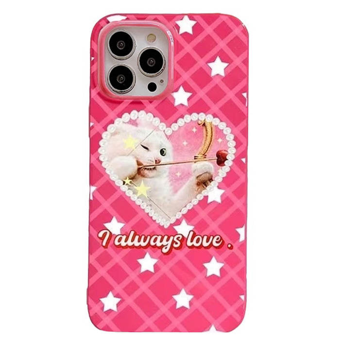 Coque iPhone Y2K Star Heart Cat