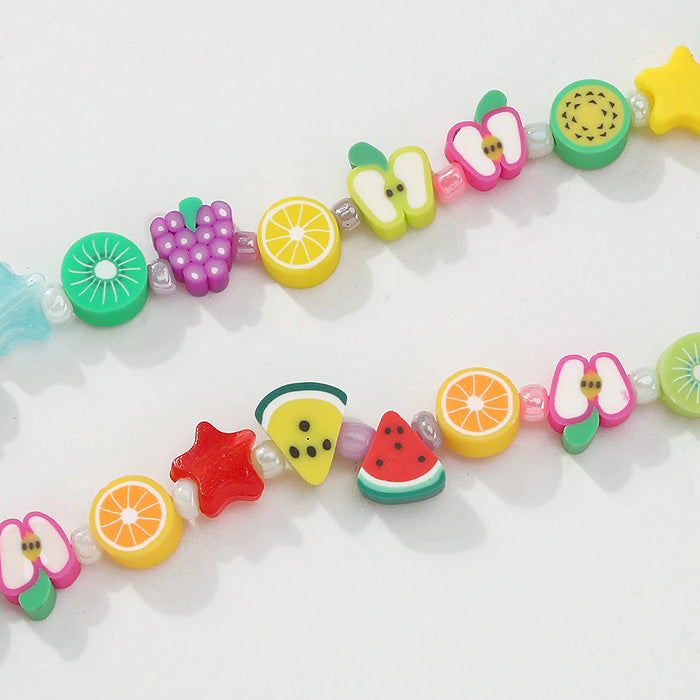 Y2K Fruits Beaded Necklace