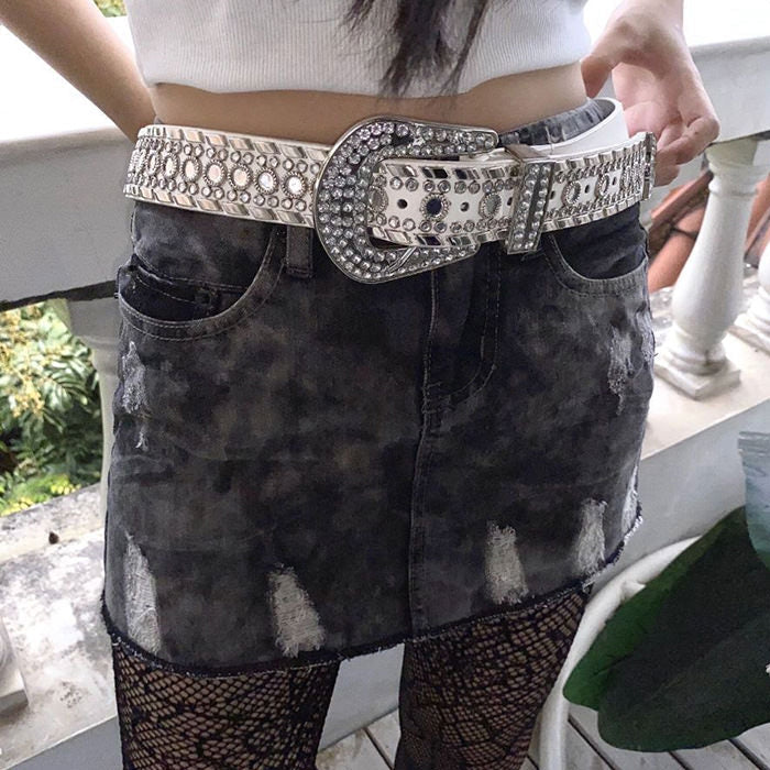 Ceinture strass Y2K