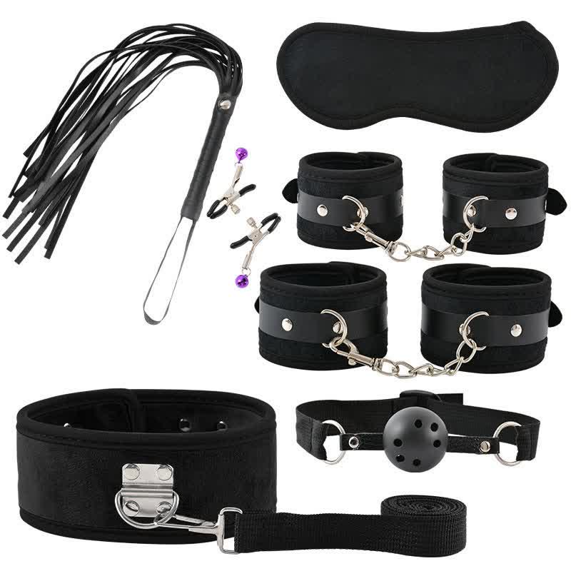 Leather Maid Cosplay Accessories 7 Piece Set