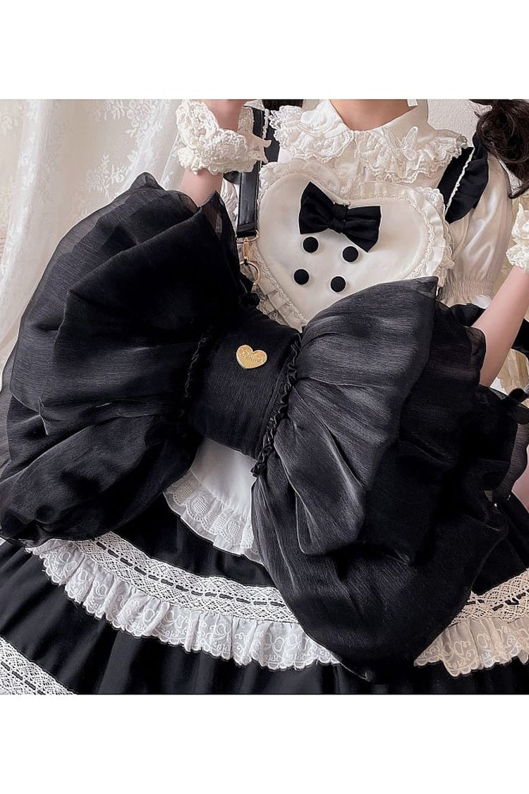 Sac à dos Lolita avec gros nœud noir