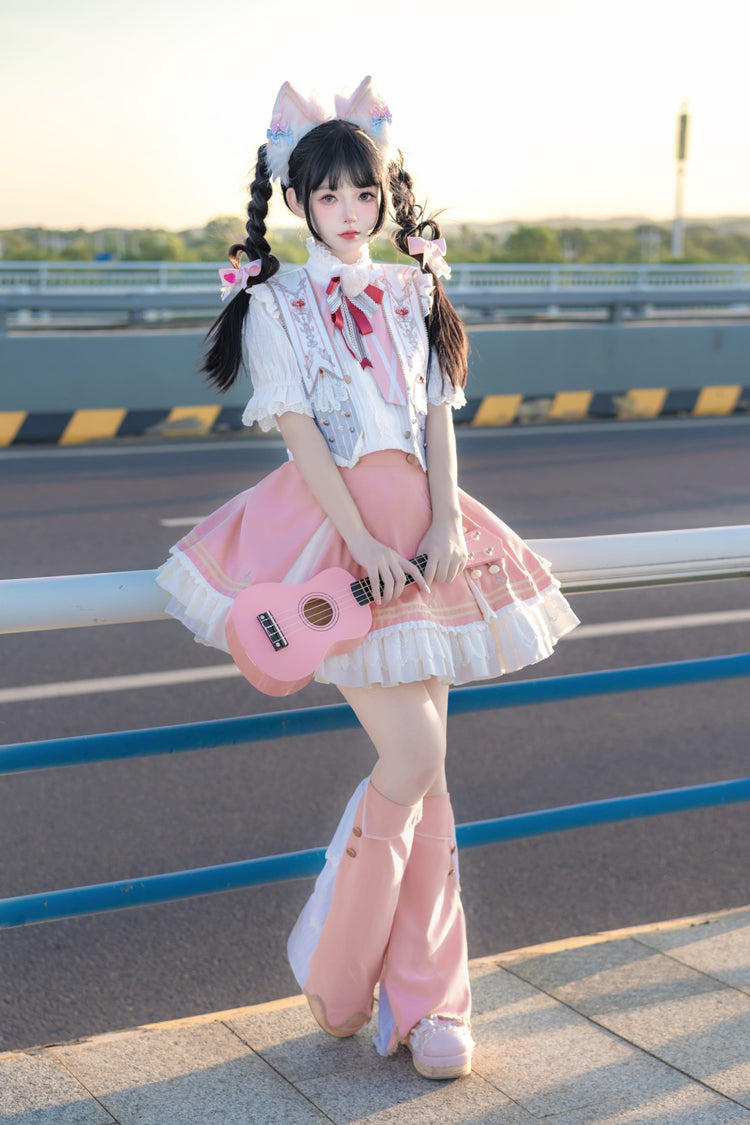 Rose Messenger of Heaven Ruffle Sweet Princess Lolita Skirt
