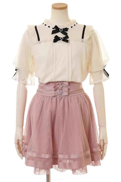 Multi-Layer Ruffle Lace Sweet Skirt Three Colors