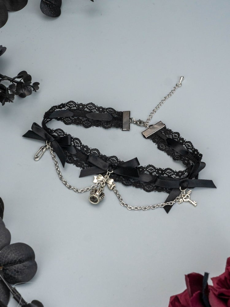 Lolita Bowknots Gothic Choker