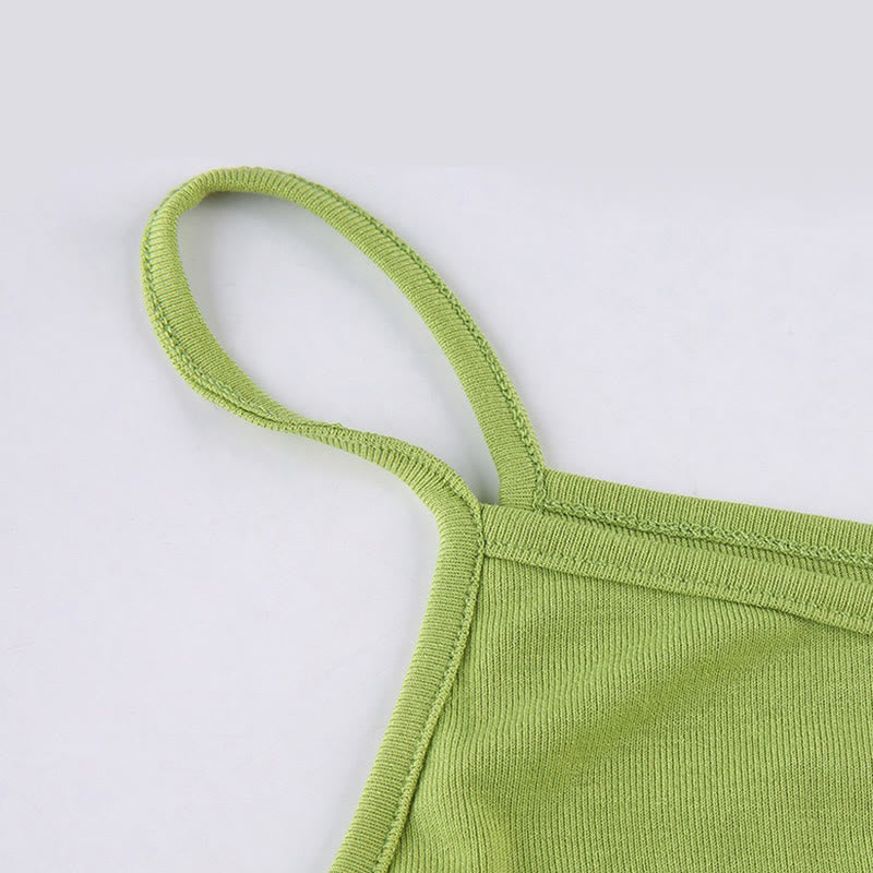 Oblique Colorblock Top Pocketed Pants Cargo Crop