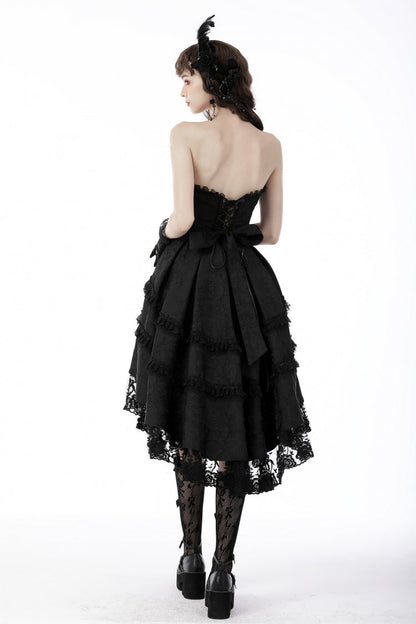 High-Low Lace Slip Dress for Weddings and Graduation