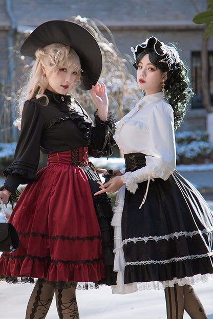 Stitching Cardigan Multi-Layer Lolita Skirt Dress