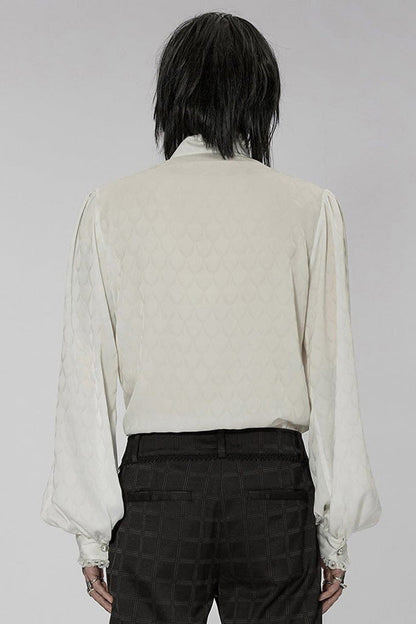 Dragon Scale Jacquard Punk Turtleneck Shirt