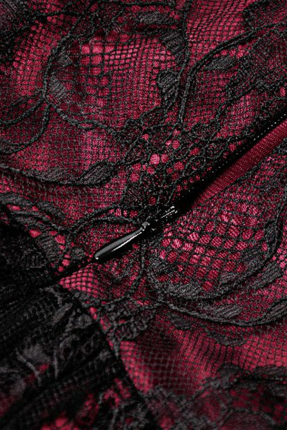 Star Square-Cut Lace Princess Graduation Dress