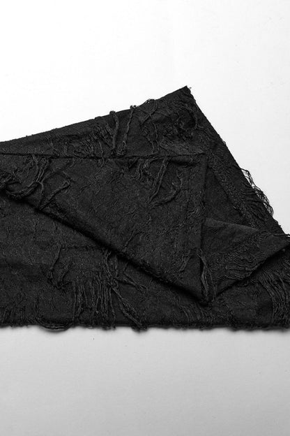 Hooded Goth Dress with Zipper and Lace Accents