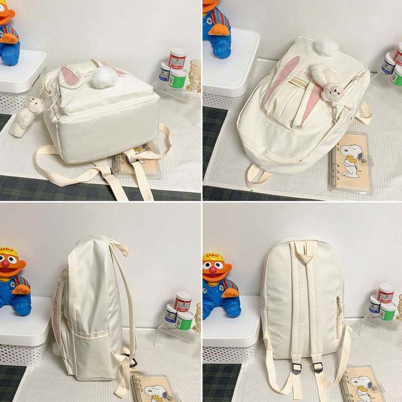 Sweet Cartoon Bunny Ears Backpack