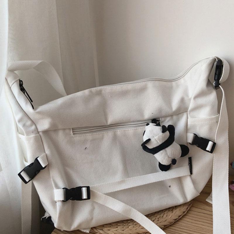 Lightweight Canvas Student Crossbody Bag