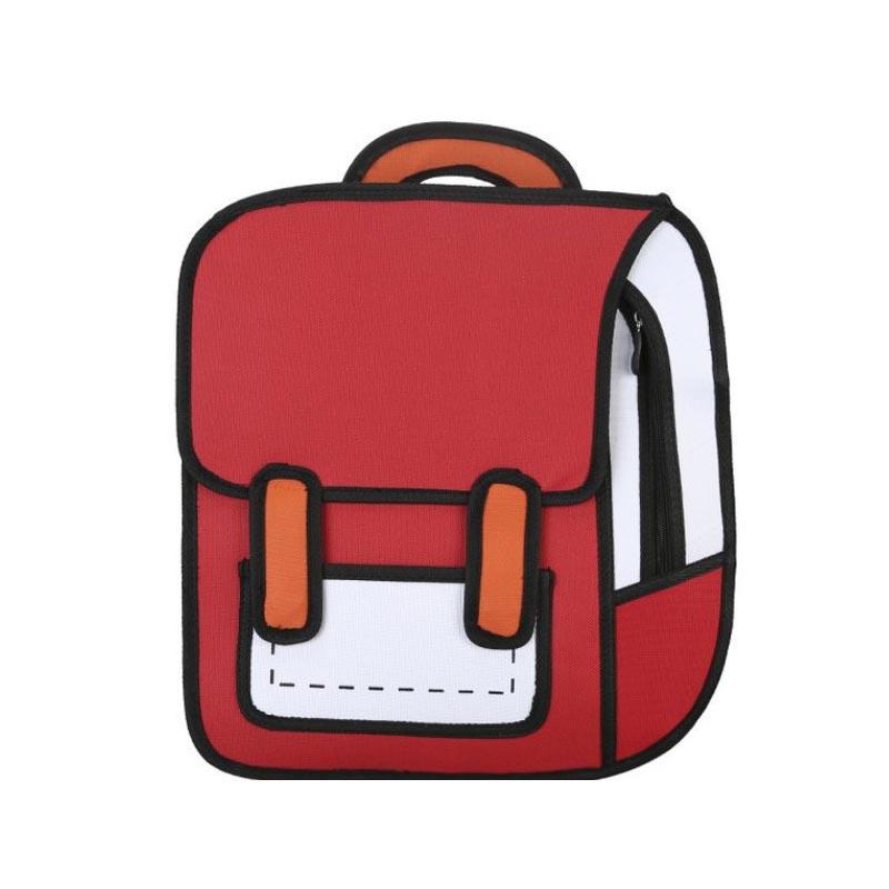 Dreidimensionaler Cartoon-Rucksack