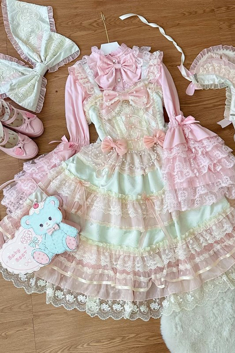 Emerald Hanayome Lace Bow Lolita JSK - Star Love Song