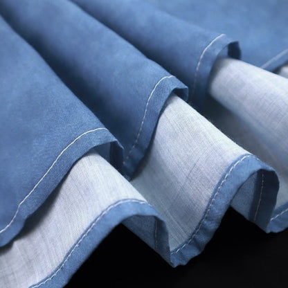 Out Slip Dress Cardigan Two Set Color Pieces Block Gradient Hollow