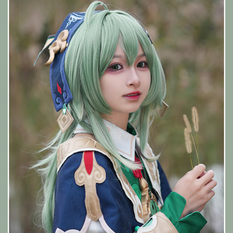 Honkai Star Rail HuoHuo Green Mix Cosplay Wig ON1194