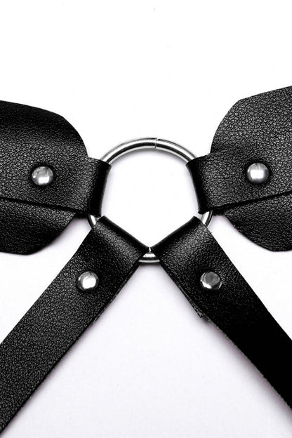 Steampunk Harness for Men with Faux Leather Waist and Leg Straps