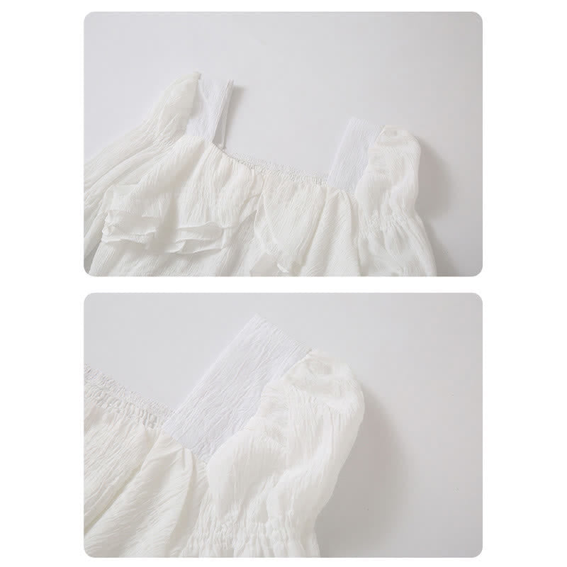 Shirt Pocketed Sleeve Puff Cargo Pants Crop Loose