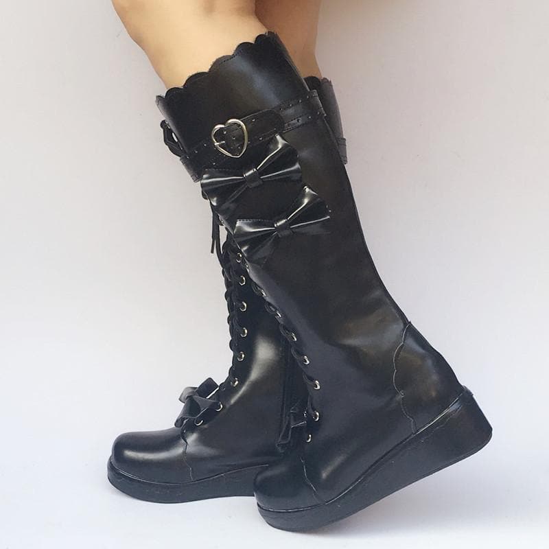 Custom Made Lolita Knee Shoes SP168139 Boots