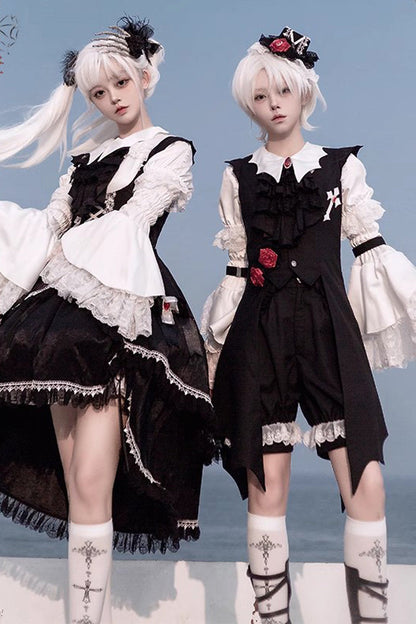 Sleeveless Ouji Prince Vest with Elegant Details