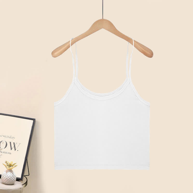 Ausgehöhltes Häkel-Crop-Top, Camisole-Top, Cargohose