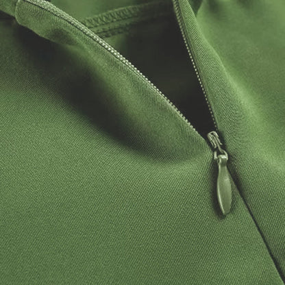 T-Shirt Dress Split Green Fringed Slip W707 Drawstring Boho