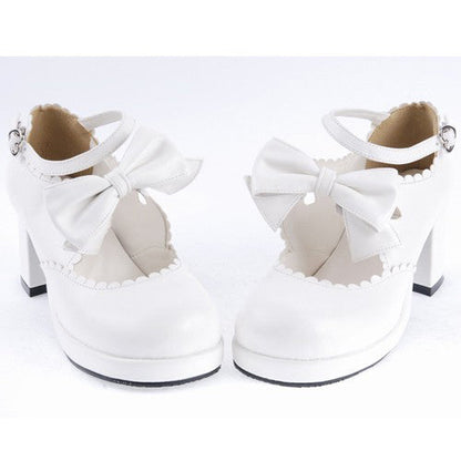 Bow Platform Sweet Lolita Ankle Shoes