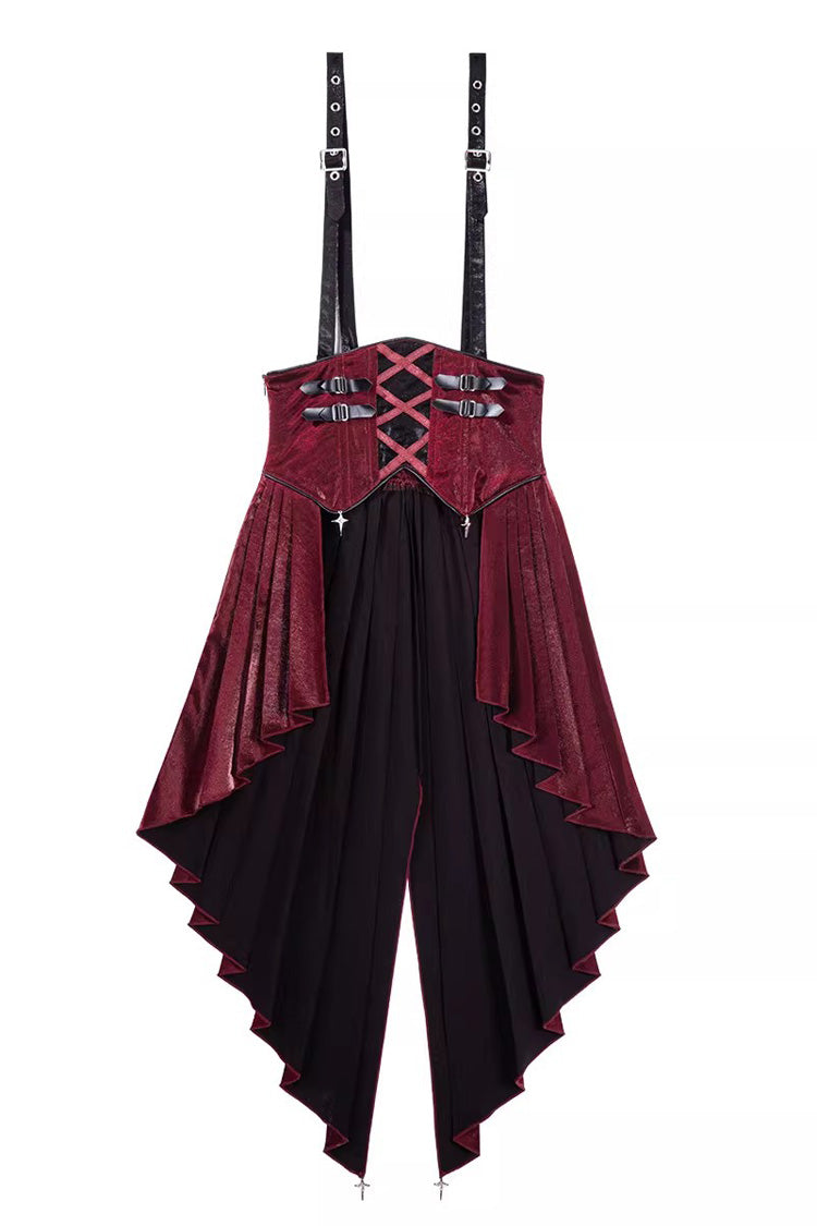 Chief Assassin Lace-Up Gothic Ouji Lolita Set - Noir