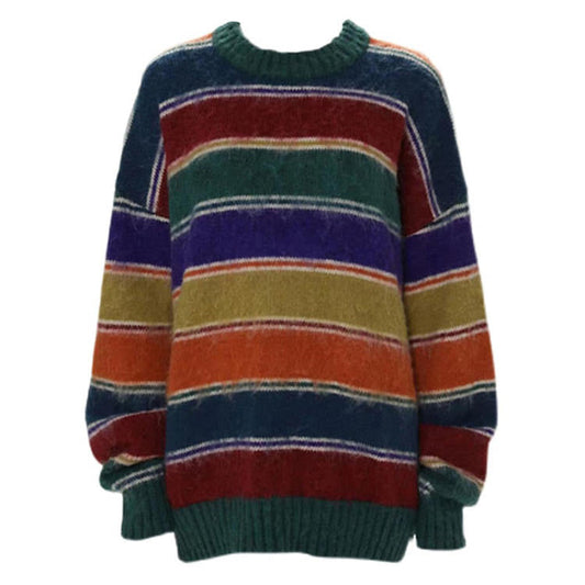 Bunt gestreifter Pullover