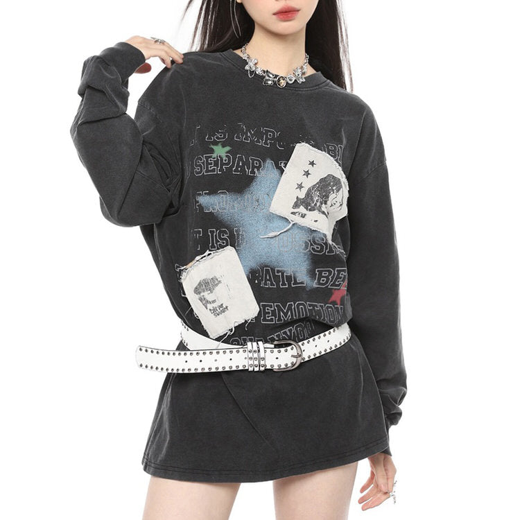 downtown girl aesthetic sweatshirt boogzel clothing