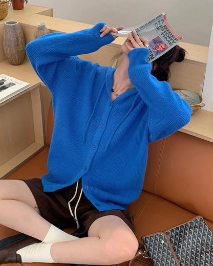 aesthetic knit hoodie boogzel clothing