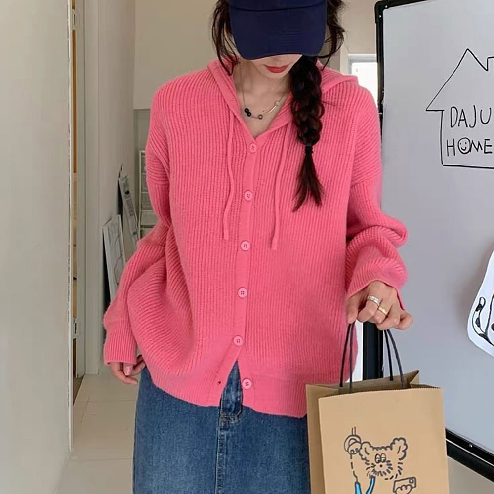 aesthetic knit hoodie boogzel clothing