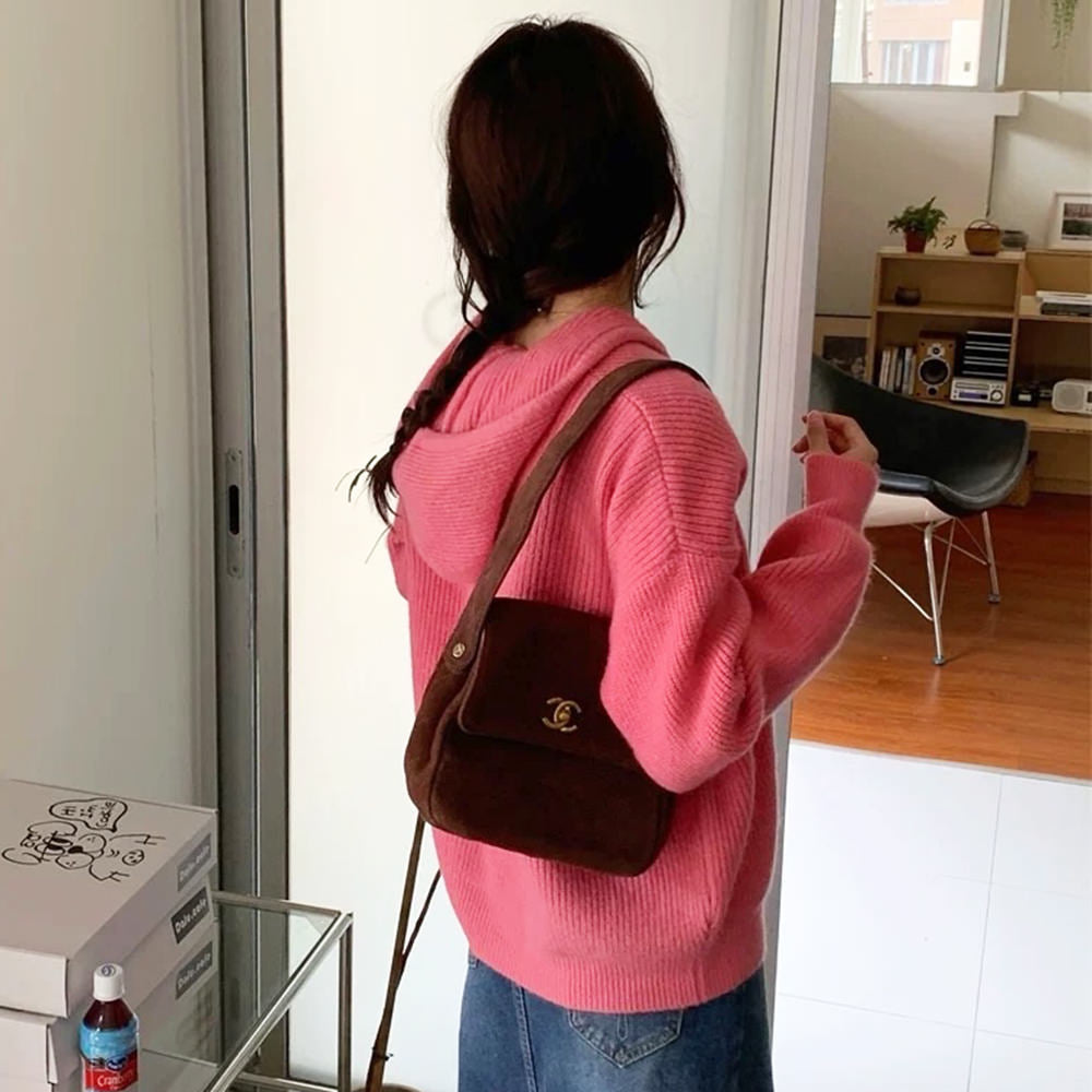 aesthetic knit hoodie boogzel clothing