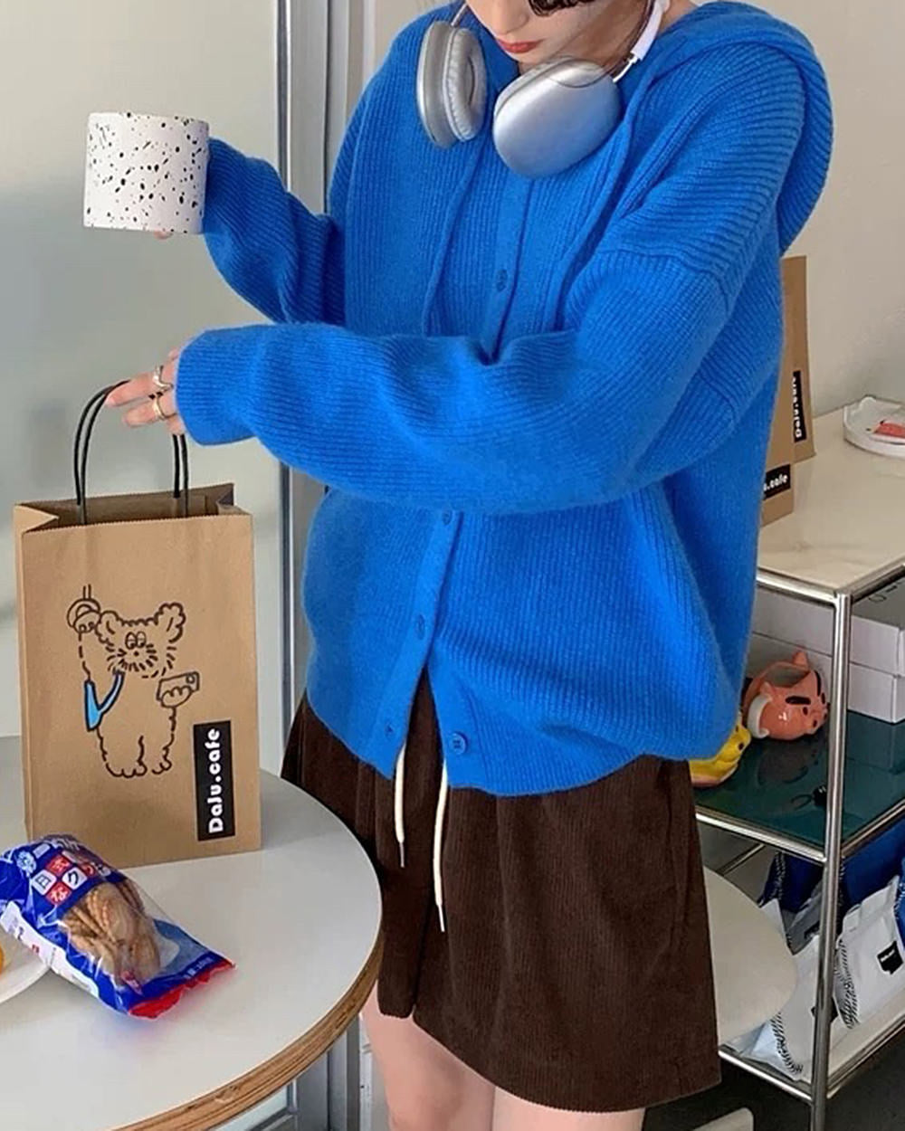 aesthetic knit hoodie boogzel clothing