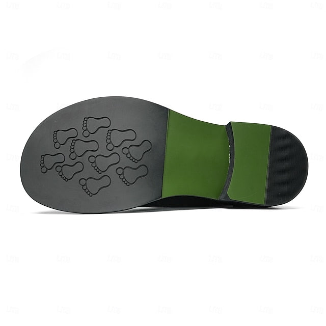 Toe Oxford Genuine Men's First Shoes- Leather Dress Cap