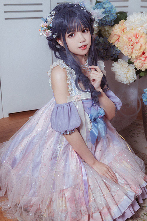 Coordinating Gloves High-Waist Sweet Lolita JSK Dress